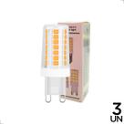 Kit 3 Lâmpadas LED G9 5W 3000K Kit 3 Lâmpadas LED G9 5W 3000K
