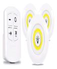 Kit 3 Lampadas Led Luminária Armário Quarto Escada Closet Gaveta Espelho Corredor Spot Controle Remoto Sem Fio Envio Rápido
