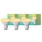 Kit 3 Lâmpadas Spot Wi-Fi - LED 4,5W GU10 - Vida Útil 15 Mil Hrs - Timer Programável e Controle via App