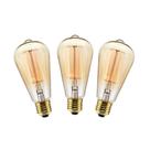 Kit 3 Lâmpadas ST64 Vintage Filamento Carbono 40w Âmbar 110V Kit 3 Lâmpadas ST64 Vintage Filamento Carbono 40w Âmbar 110V