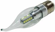 Kit 3 Lâmpadas Vela LED de Bico Soquete E27 4 Watts Branco Frio 6.500 K Kit 3 Lâmpadas Vela LED de Bico Soquete E27 4 Watts Branco Frio 6.500 K