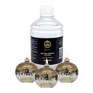 KIT 3 LAMPARINAS DECORATIVAS SENSAÇÕES + 500ml DE FLUIDO
