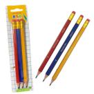 KIt 3 Lápis Preto Grosso Leo&Leo Big Hb Escolar Jumbo Grande