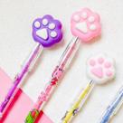 Kit 3 Lapiseiras Patinha Gato Gatinho Material Escolar Fofo