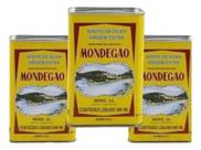 Kit 3 Latas Azeite Português Extra Virgem Mondegão 500ml