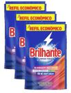 KIt 3 LAVA ROUPA BRILHANTE LIMPEZA TOTAL REFIL 900ML