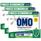 Kit 3 Lava Roupas em Pó Omo Lavagem Perfeita Sanitiza & Higieniza 800g