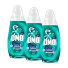 Kit 3 Lava-Roupas Líquido Omo Ciclo Rápido Ação Total Frasco 750ml cada