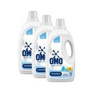 Kit 3 Lava-Roupas Líquido Omo Puro Cuidado Galão 3l