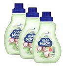 kit 3 Lava Roupas Vida Macia Líquido Glicerina & Erva Doce 500ML