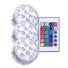 Kit 3 Led Piscina 16 Luzes Colorida Festa Decoração Controle