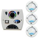 Kit 3 LED Piscina RGB Colorido COB + Central Wifi Sodramar