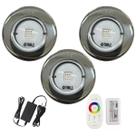 KIT 3 Led Rgb 10w Inox Premium Iluminação Piscina 12V KIT 3 Led Rgb 10w Inox Premium Iluminação Piscina 12V
