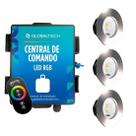Kit 3 LED RGB SLIM 10W + Central de Comando Globaltech 60W Kit 3 LED RGB SLIM 10W + Central de Comando Globaltech 60W
