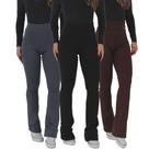 Kit 3 Leggings Esportivas Inverno Flare Peluciada