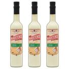 Kit 3 Licores de Abacaxi com Coco Paratiense 500 ml Creme Sabores Original Fino Tradicional Coquetéis Exóticos Sobremesa