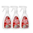 Kit 3 Limpa Air Fryer Forno Grelha Remove Gordura Pesada Carbonizada Encrustrada Higieniza 500ml