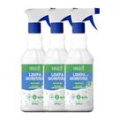 Kit 3 Limpa Gordura Desengordurante Vinagreen 500ml Com Álcool Limpeza Completa Ajulejo Fogão Pia Coifa Grelha Grill Churrasqueira Multissuperfícies