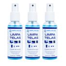 Kit 3 limpa telas azul implastec 120ml