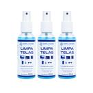 Kit 3 limpa telas azul implastec 60ml implastec