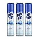 Kit 3 Limpa Tênis Petroplus Espuma Lava a Seco Original Limpeza Profunda Sem Água Remove Sujeiras Calçados Branco Couro Tecido Alta Eficiência