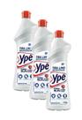 kit 3 Limpa Tira Limo Ypê Para Banheiro Cloro Ativo Gel 520g