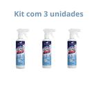 Kit 3 Limpa Vidros 380ml Uso Profissional Clean Glass
