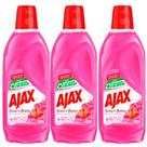 Kit 3 Limpador Ajax Festa Das Flores Bouquet De Flores 500ml