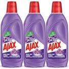 Kit 3 Limpador Ajax Festa Das Flores Lavanda 500ml