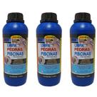 Kit 3 limpador pedras piscina azulejo marmore granito allchem 1l