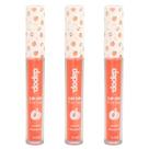 Kit 3 Lip Oil Fruits Lips De Pêssego Com Vitamina E - Dapop Kit 3 Lip Oil Fruits Lips De Pêssego Com Vitamina E - Dapop