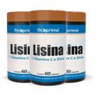 Kit 3 Lisina com Vitamina C e Zinco 60 Cápsulas de 500mg Fitoprime Kit 3 Lisina com Vitamina C e Zinco 60 Cápsulas de 500mg Fitoprime