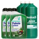Kit 3 Litros Aditivo Coolant 11 Pronto Uso e 3 Litros Água Desmineralizada RadnaQ