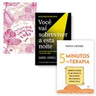 Kit 3 Livros, 5 Minutos de Terapia Lembretes Diários + Você Vai Sobreviver a Esta Noite + Você Pode Curar Sua Vida