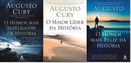 KIT 3 LIVROS AUGUSTO CURY O HOMEM MAIS inteligente da história + maior líder da história + MAIS FELIZ DA HISTORIA KIT 3 LIVROS AUGUSTO CURY O HOMEM MAIS inteligente da história + maior líder da história + MAIS FELIZ DA HISTORIA