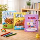 Kit 3 Livros Biblia da Garotada + Minha Pequena Bíblia + Bíblia Passatempos Capa Dura Kit 3 Livros Biblia da Garotada + Minha Pequena Bíblia + Bíblia Passatempos Capa Dura