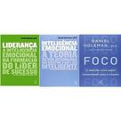 Kit 3 Livros Daniel Goleman Liderança Foco Inteligencia emocional - Objetiva