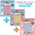 Kit 3 Livros De Colorir Cute & Comfy + 36 Lápis De Cor Edição Luxo (Bobbie Goods) Kit 3 Livros De Colorir Cute & Comfy + 36 Lápis De Cor Edição Luxo (Bobbie Goods)