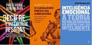 KIT 3 LIVROS DECIFRE E INFLUENCIE PESSOAS + O cavaleiro preso na armadura + INTELIGENCIA EMOCIONAL
