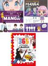 Kit 3 Livros Desenhe e Crie o seu Mangá: Aprenda a Desenhar Chibis, Mangá Geral + 365 Atividades