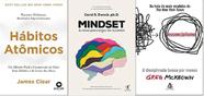 Kit 3 Livros Hábitos Atômicos + Mindset + Essencialismo - Alta Life