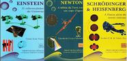 KIT 3 LIVROS IMORTAIS DA CIENCIA EINSTEIN + NEWTON + Schrodinger E Heisenberg