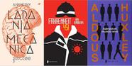 KIT 3 LIVROS LARANJA MECANICA + Fahrenheit 451 + Admirável mundo