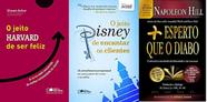 KIT 3 LIVROS O JEITO HARVARD DE SER FELIZ + O jeito Disney de encantar os clientes + Mais Esperto que o Diabo