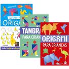 Kit 3 Livros Quero Fazer Origami E Tangram Para Crianças