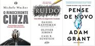 Kit 3 livros rinoceronte cinza + ruido + pense de novo
