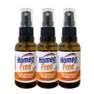 Kit 3 Loção Reparadora de Unha e Pele Tratamento de Micose HomeoFree Spray Nobrevie 30ml