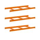 Kit 3 Longarina Mini Porta Pallet Amapa 180x80 500kg Laranja