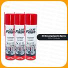 Kit 3 Lubrificante Desengripante Spray Lub Fast 300ml