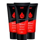 Kit 3 Lubrificante Hot a Base de Água Sabor Morango 50ml Intt